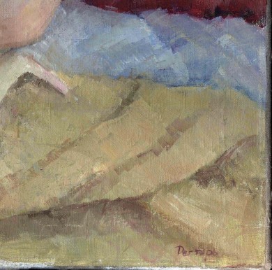 Akt im Hinterzimmer, signiert, 1950