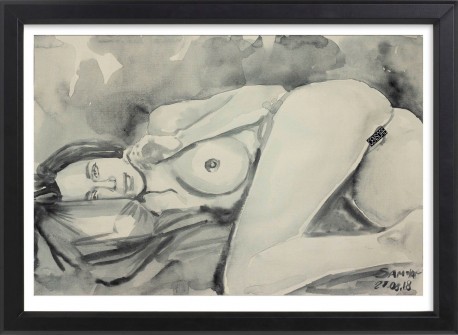 nude female obsession, Samia, 2018