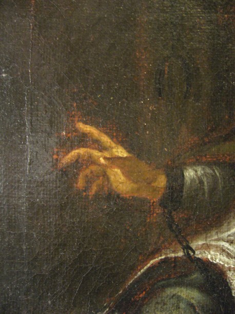 Johannes Nepomuk durch 5 Sterne über dem Haupt zu seinem Gott, um 1700