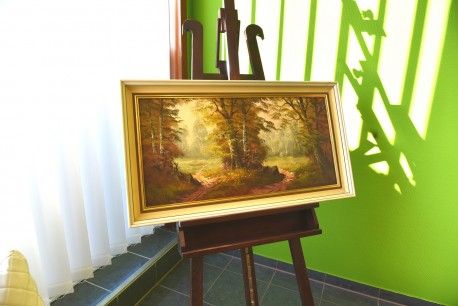 Zwei Wege in die romantische Lichtung im Laubwald, Urban, 1948