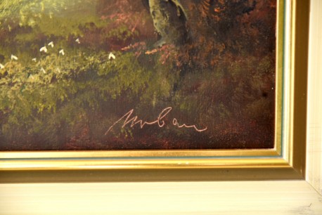 Zwei Wege in die romantische Lichtung im Laubwald, Urban, 1948