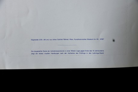 Freimaurer Jahresausgabe 1978, mit Druck von Ölgemälde von Achaz Gottlieb Rähmel, um 1800, Wien