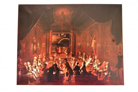 Freimaurer Jahresausgabe 1978, mit Druck von Ölgemälde von Achaz Gottlieb Rähmel, um 1800, Wien