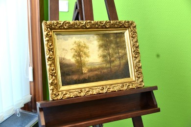 Schäfer in der Taunus-Landschaft, Johann Jakob Matthäus Maurer, 1866