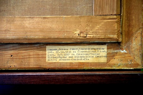 Schäfer in der Taunus-Landschaft, Johann Jakob Matthäus Maurer, 1866