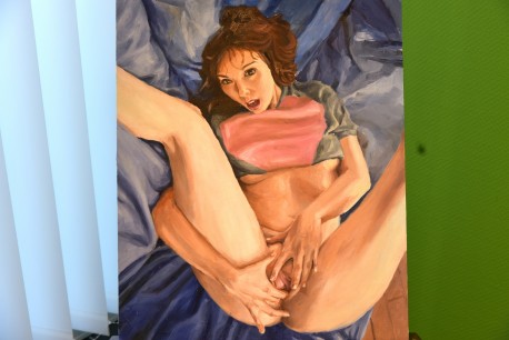 Undine, Weiblicher Akt, signiert, 1971