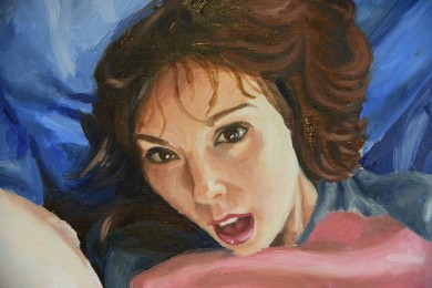 Undine, Weiblicher Akt, signiert, 1971