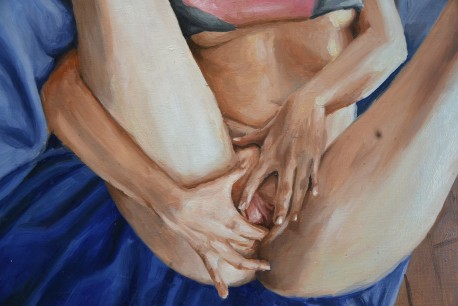 Undine, Weiblicher Akt, signiert, 1971