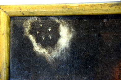 Johannes Nepomuk durch 5 Sterne über dem Haupt zu seinem Gott, um 1700