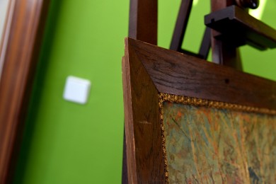 Waldlichtung am Birkenhain, signiert, 1890