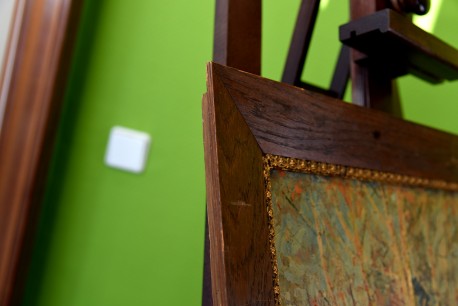 Waldlichtung am Birkenhain, signiert, 1890