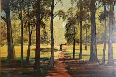 Spaziergänger im Wald, A. Richter, 1902