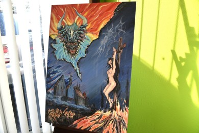 Hexenverbrennung mit Satan, Rolf Meisinger, 2017