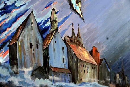 Hexenverbrennung mit Satan, Rolf Meisinger, 2017