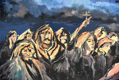 Hexenverbrennung mit Satan, Rolf Meisinger, 2017