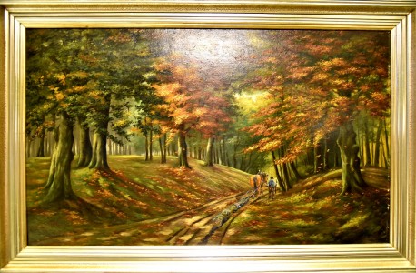 Weg durch den Herbstwald, Josef Augustin, 1953