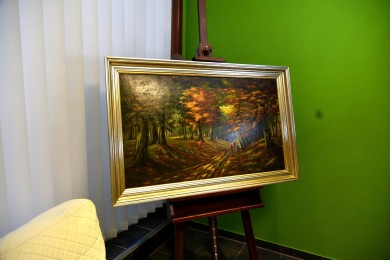 Weg durch den Herbstwald, Josef Augustin, 1953