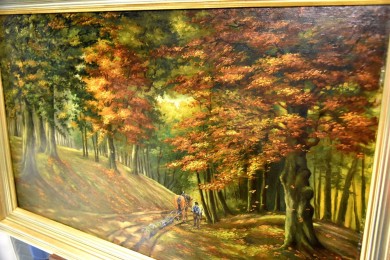 Weg durch den Herbstwald, Josef Augustin, 1953