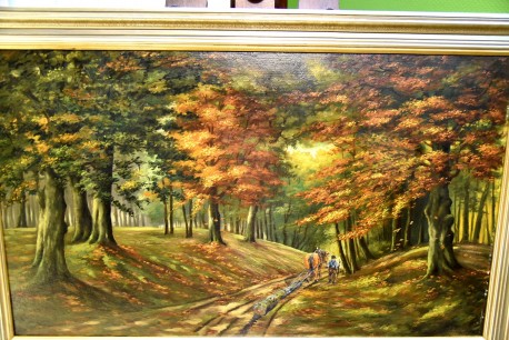 Weg durch den Herbstwald, Josef Augustin, 1953