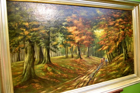 Weg durch den Herbstwald, Josef Augustin, 1953