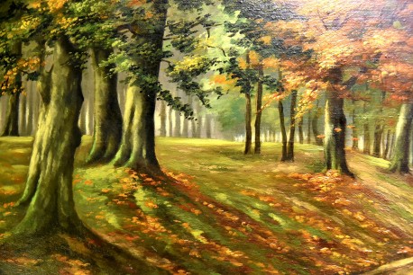 Weg durch den Herbstwald, Josef Augustin, 1953