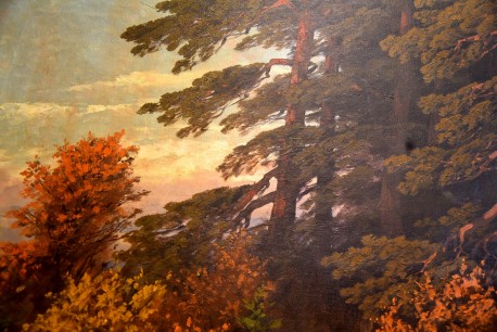 Märkischer Kiefernwald am Abend, Hauptwerk, Rudolf Hellgrewe, 1893