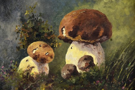 Steinpilze im Bergwald, Fritz Paplham, 1948