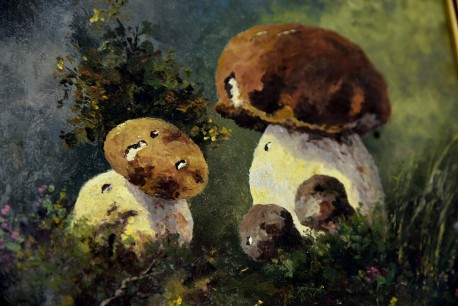 Steinpilze im Bergwald, Fritz Paplham, 1948