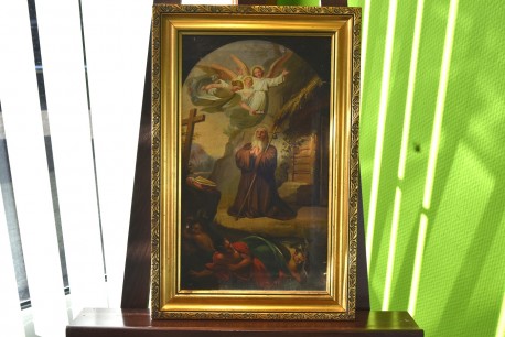 Eremit zwischen Engeln und Teufeln, Satan, um 1750