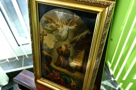 Eremit zwischen Engeln und Teufeln, Satan, um 1750