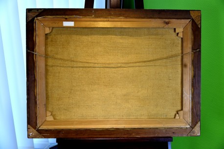 Sonnige Waldlandschaft mit Bachlauf, H. Bjorning Nielsen, 1962