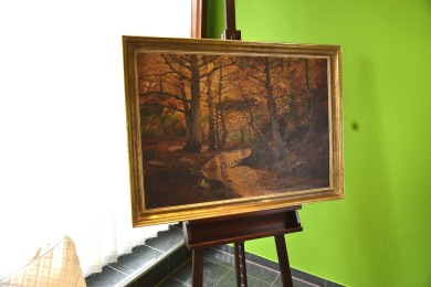 Bachlauf im Herbstwald, Ruth Uhlmann, 1915