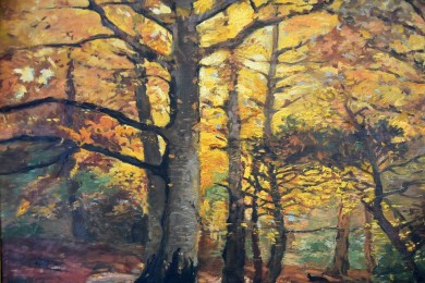 Bachlauf im Herbstwald, Ruth Uhlmann, 1915