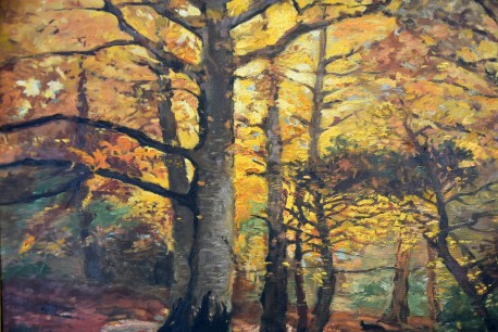 Bachlauf im Herbstwald, Ruth Uhlmann, 1915
