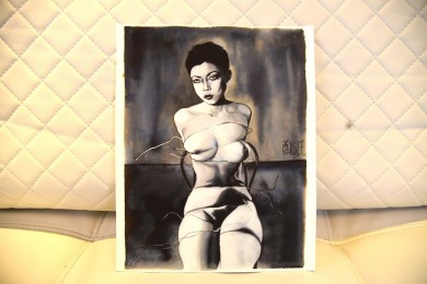 bondage | 束縛 | shibari |約束| nu dessin | shunga | ink  | araki I La Ching Shih, 2018