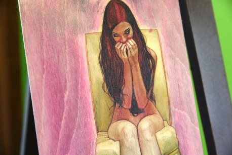 Mädchen im rosa Traum, Akt, Victoria Cox, 2018