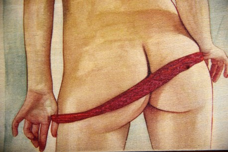 Mädchen zieht sich aus, Akt, Victoria Cox, 2018