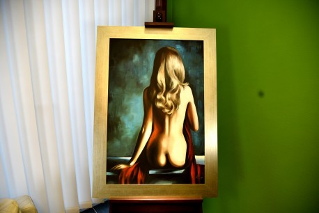 Toilette verte, signiert, 2000