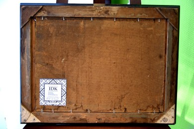 Stilles Treiben an der Mühle am Fluss, F. Fechner, 1860