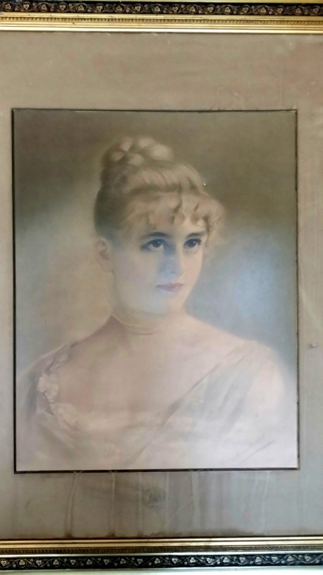 Portrait einer jungen Dame, Ölfarbendruck, Königliches Hof-Kunst-Institut Otto Troitzsch, 1898
