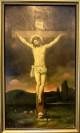 Jesus Christus am Kreuz über Totenkopf, Fleischmann, 1913