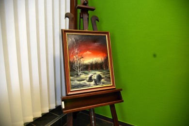 Der Tod - surreale Waldlandschaft, Bojan Bjelo Vuk, 1980