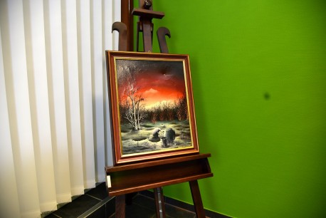 Der Tod - surreale Waldlandschaft, Bojan Bjelo Vuk, 1980