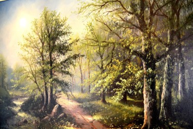 Waldweg am Bach, Helmut Kips, 1967