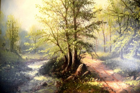 Waldweg am Bach, Helmut Kips, 1967