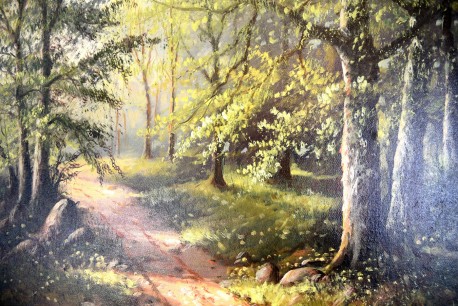 Waldweg am Bach, Helmut Kips, 1967