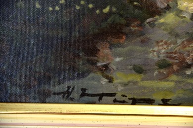 Waldweg am Bach, Helmut Kips, 1967