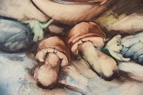 Pilze & Gemüse, Stillleben, Fauth, 1991