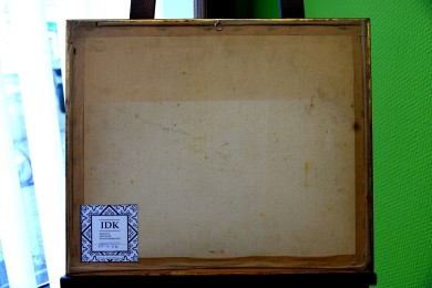 Boote am Strand bei Regenwetter, Seidenmalerei, Romi Graph, 1921