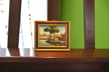 Das Haus am See im Sommer, Miniatur, 1978